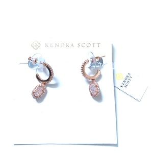 Kendra Scott Cale Hoop Earrings in Rose Gold